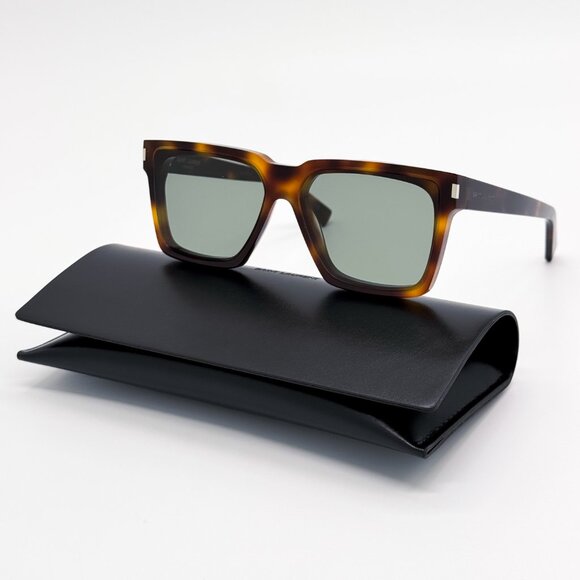 NEW SAINT LAURENT SL610 003 UNISEX HAVANA GREEN SAINT LAURENT SL 610 003